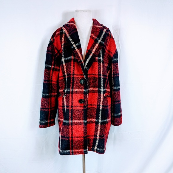 Hers & Mine Jackets & Blazers - Hers & Mine Plaid Oversized Peacoat Hers & Mine Jackets & Blazers - Hers & Mine Plaid Oversized Peacoat